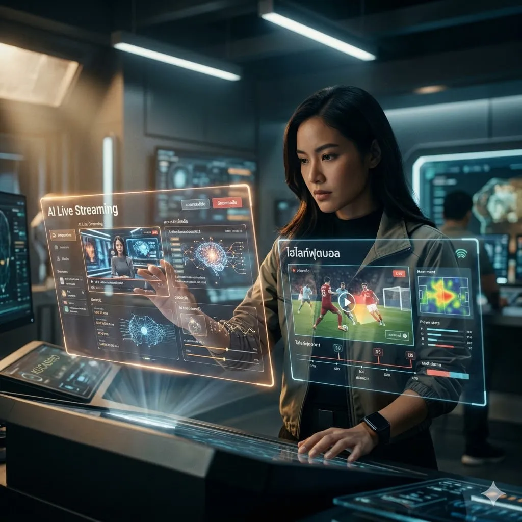 เจาะลึกเทคโนโลยี 2026: จาก KUCASINO สู่ AI Live Streaming และนวัตกรรมการดู ไฮ ไล ท์ ฟุตบอล แห่งอนาคต