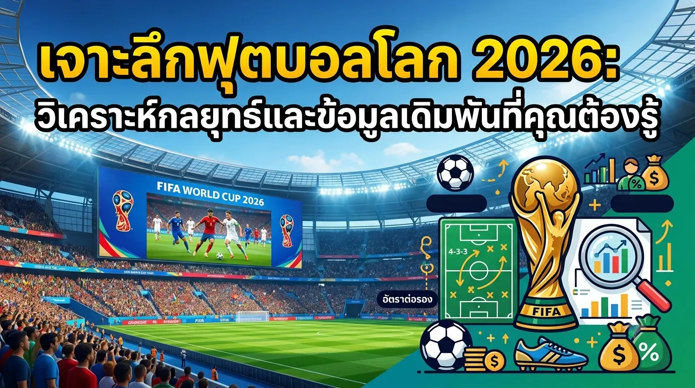เจาะลึกฟุตบอลโลก 2026: วิเคราะห์กลยุทธ์และข้อมูลเดิมพันที่คุณต้องรู้
