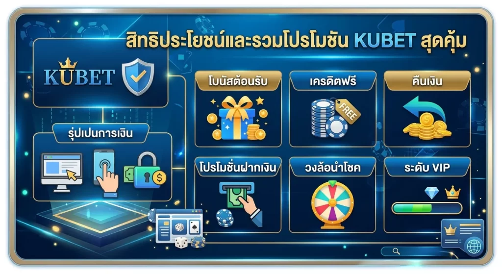 สิทธิประโยชน์และรวมโปรโมชัน KUBET สุดคุ้ม